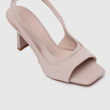 Hera Slingback Heels (Nude)