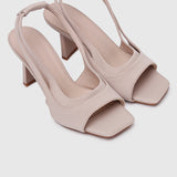 Hera Slingback Heels (Nude)