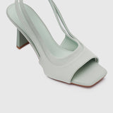 Hera Slingback Heels (Dark Sea Green)