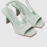 Hera Slingback Heels (Dark Sea Green)