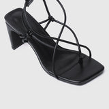 Heidi Strappy Heels (Black)