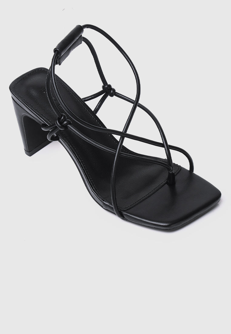 Heidi Strappy Heels (Black)