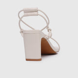 Heidi Strappy Heels (Blanched Almond)