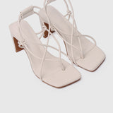 Heidi Strappy Heels (Blanched Almond)