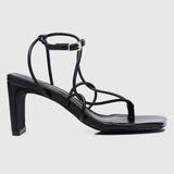 Hania Strappy Heels (Black)