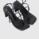 Hania Strappy Heels (Black)