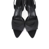 Herlina Pointed Toe Slingback Heels (Black)