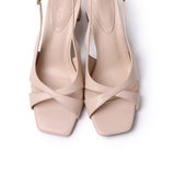 Helen Slingback Heels (Nude)