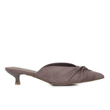 Hanara Pleated Slip-On Mules (Nude)