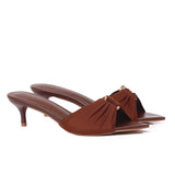Hazeera Buckle Heels (Brown)