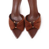 Hazeera Buckle Heels (Brown)