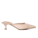 Hana Suede Pumps Heels (Nude)