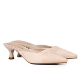 Hana Suede Pumps Heels (Nude)