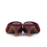 Hana Suede Pumps Heels (Maroon)