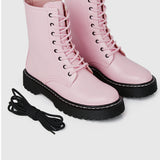 Big Debut Rounded Toe Boots (Pink)