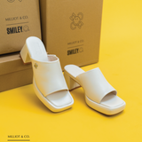 Happiness Platform Mules (Bone)