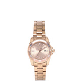 Victoria Rose Gold Stainless Steel Strap Watch V2 (Salmon)