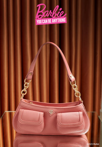 Barbie Sunset Doll Baguette Bag (Pale Red Violet)