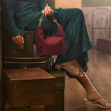 Hunera Asymmetric Pleated Low Heels Sandals (Nude)