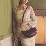 Nyra Pleated Shoulder Bag (Maroon)