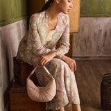 Nyra Pleated Shoulder Bag (Nude Pink)