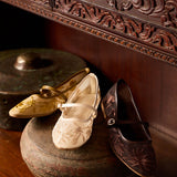 Suki Embroidered Mesh Ballerina (Beige)