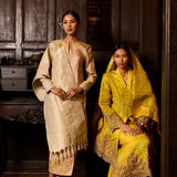 Suki Embroidered Mesh Ballerina (Beige)