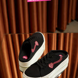 Barbie Bold Babe Rounded Toe Sneakers (Black)