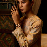 Vera Mesh Strap Analog Watch (Rose Gold)