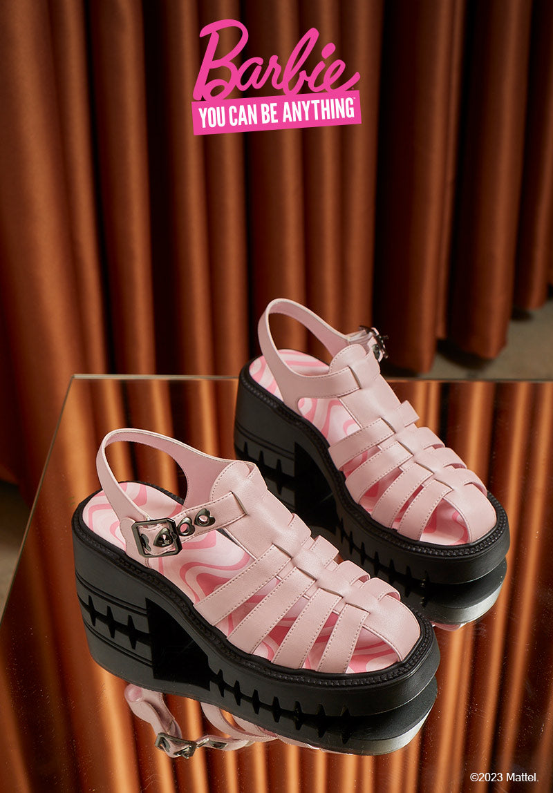 On My Way ! Rounded Toe Sandals & Flip Flops (Pink)