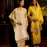 Ava Beads Strappy Heels (Brown)