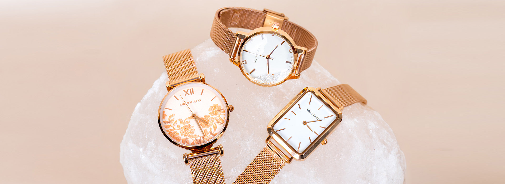 Gold watch mesh best sale