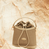 Nurita Harith Nael Drawstring Bucket Bag (Dark Sea Green)