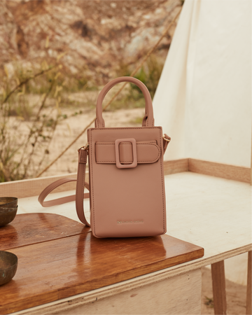 Nurita Harith Necia Phone Pouch Sling Bag (Nude)