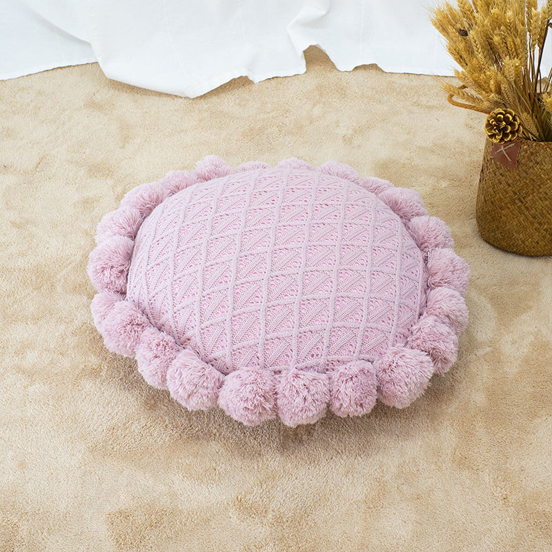 Puffy Round Cushion (Pink)