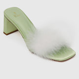 Disney Tinkerbell Keep On Flyin' Open Toe Heels (Light Green)