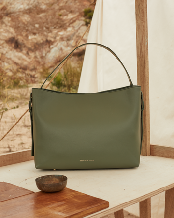 Nurita Harith Noura Large Boxy Tote Bag (Olive)
