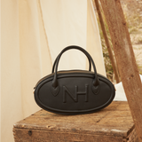 Nurita Harith Nyeki Oval Top Handles Bag (Black)