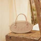 Nurita Harith Nyeki Oval Top Handles Bag (Burlywood)