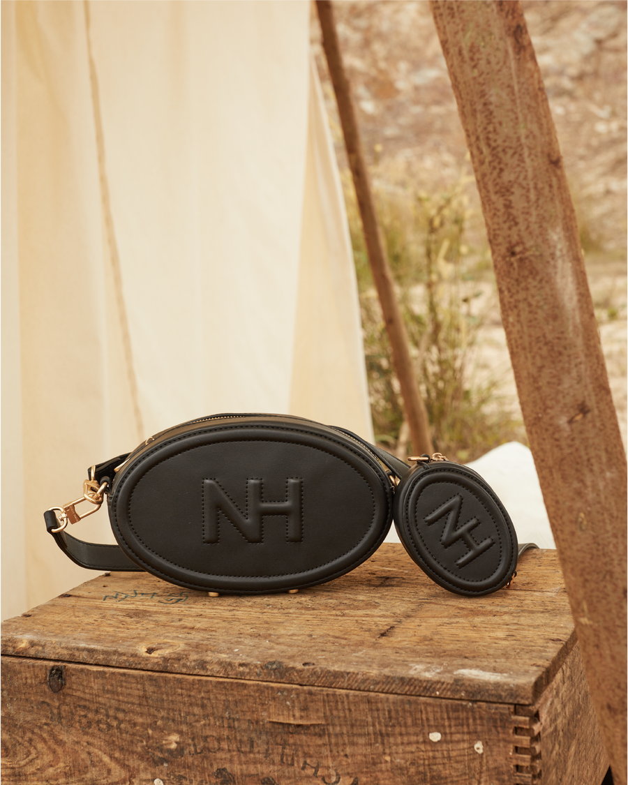 Nurita Harith Neqqa Oval Shoulder Bag (Black)