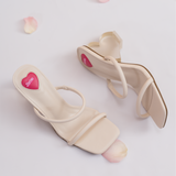 Barbie Sweet Dreams Open Toe Heels in White