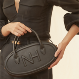 Nurita Harith Nyeki Oval Top Handles Bag (Black)