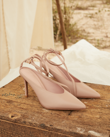 Nurita Harith Hollis Pointed Toe Heels (Pink)