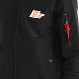 Aviator Long Sleeve Bomber Jacket (Black)