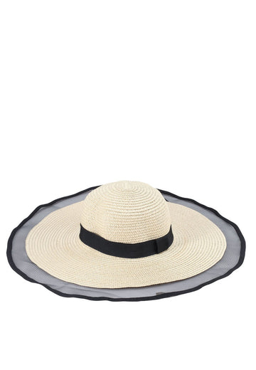 Dahlia Straw Hat (Beige)