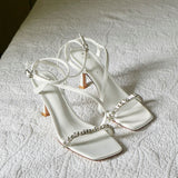 Disney Tinkerbell Never Lose Your Sparkle Open Toe Heels (White)