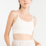 Gaia Women Crop Tank (Beige)