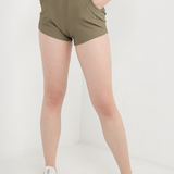 Gio Women Shorts (Dark Olive Green)