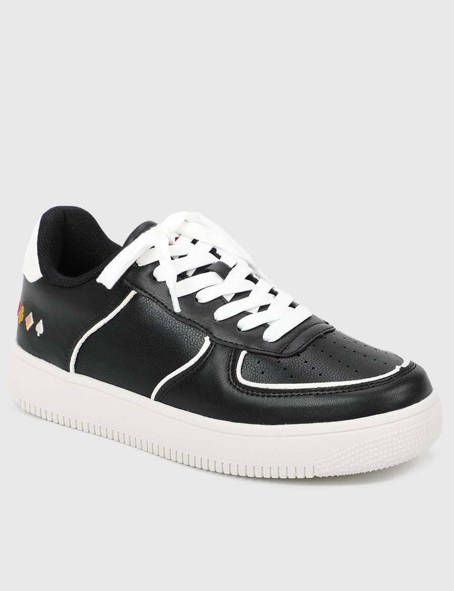 Milliot Club ALL-IN Rounded Toe Sneakers Men (Black)