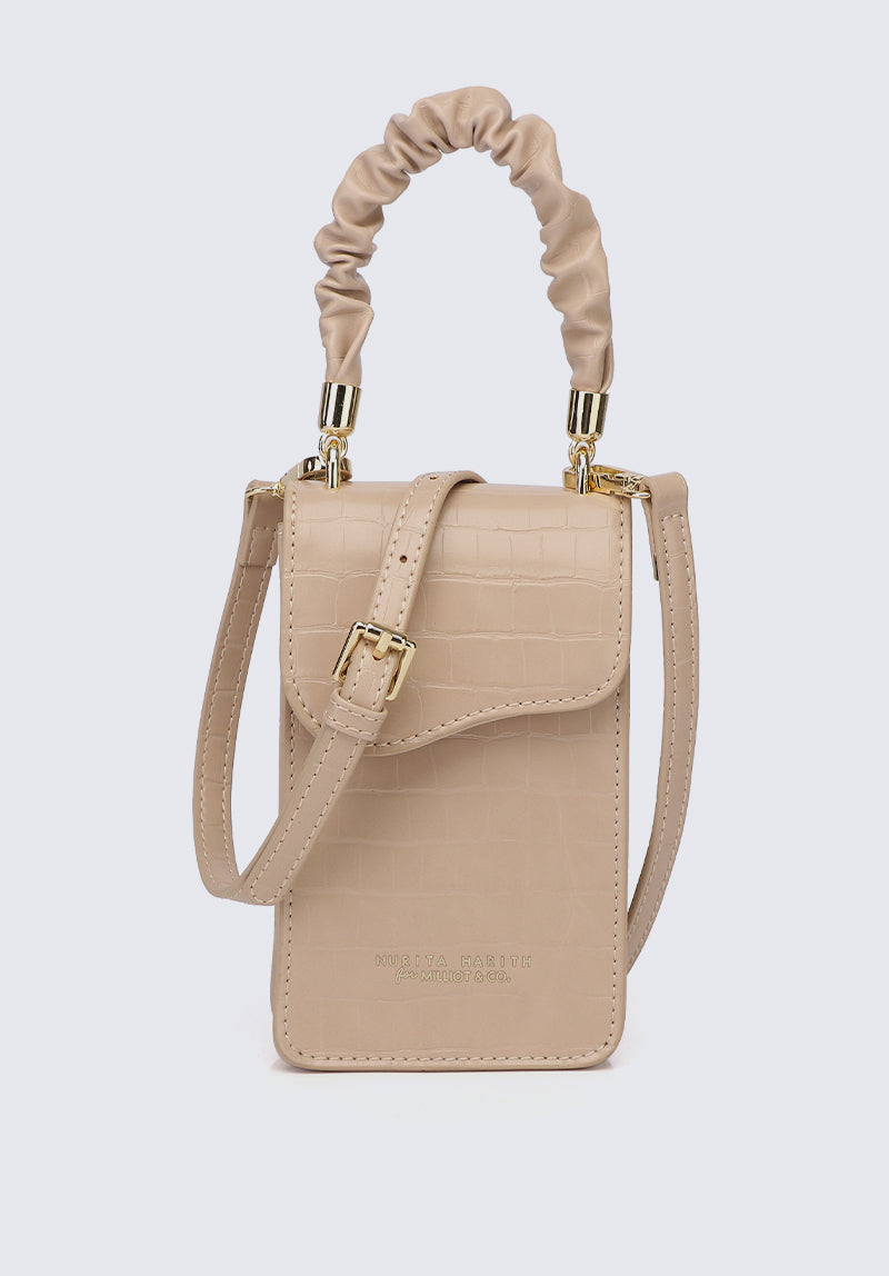 Nurita Harith Nasha Pouch Bag (Tortilla)
